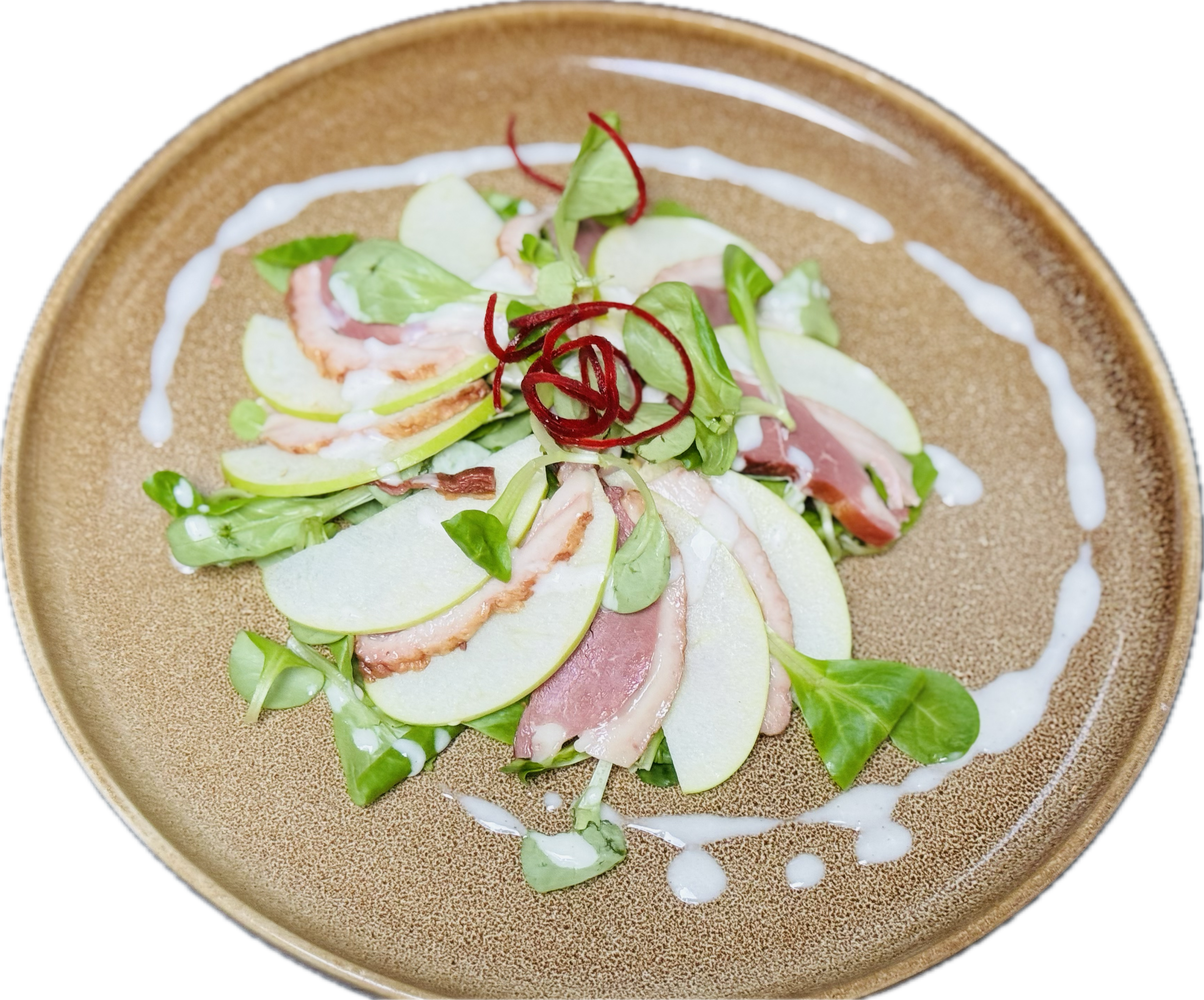 Gerookte Eendenborstsalade